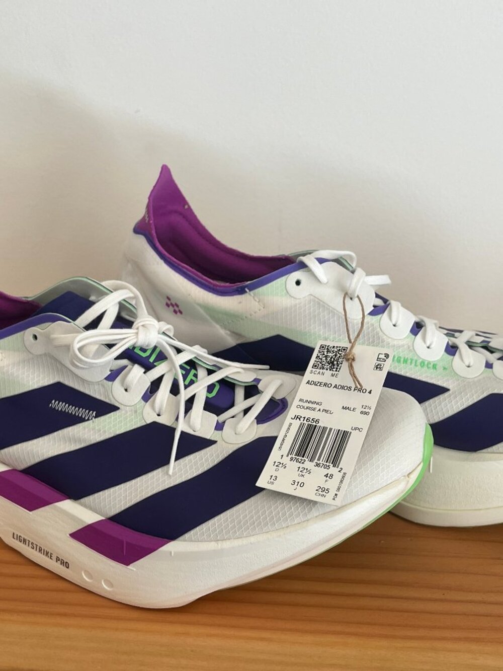 Adidas Adizero Adios Pro 4 Marathon Racing Shoes Size 13 JR1656 New
